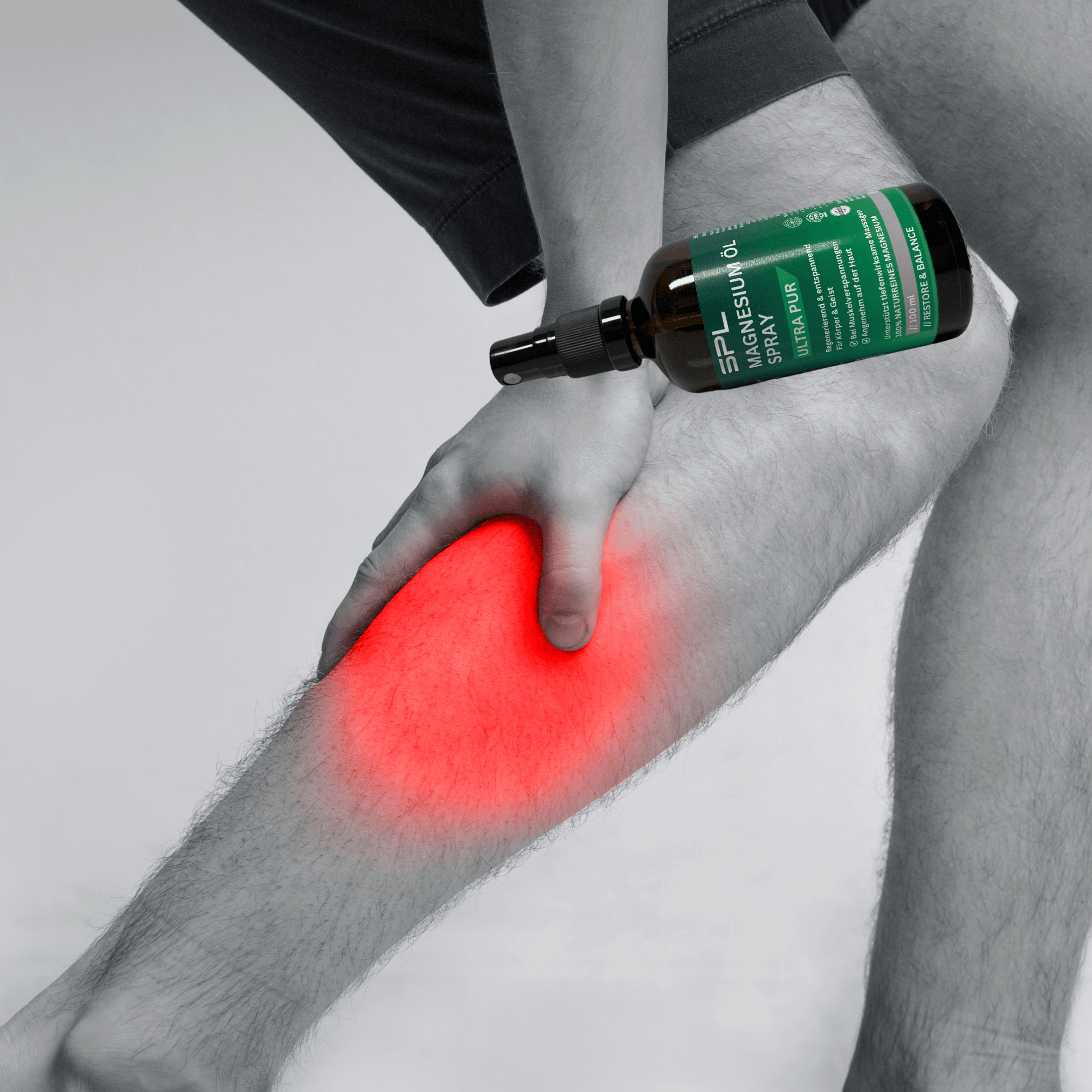 Magnesium Öl Spray mit 500ml Nachfüllflasche
